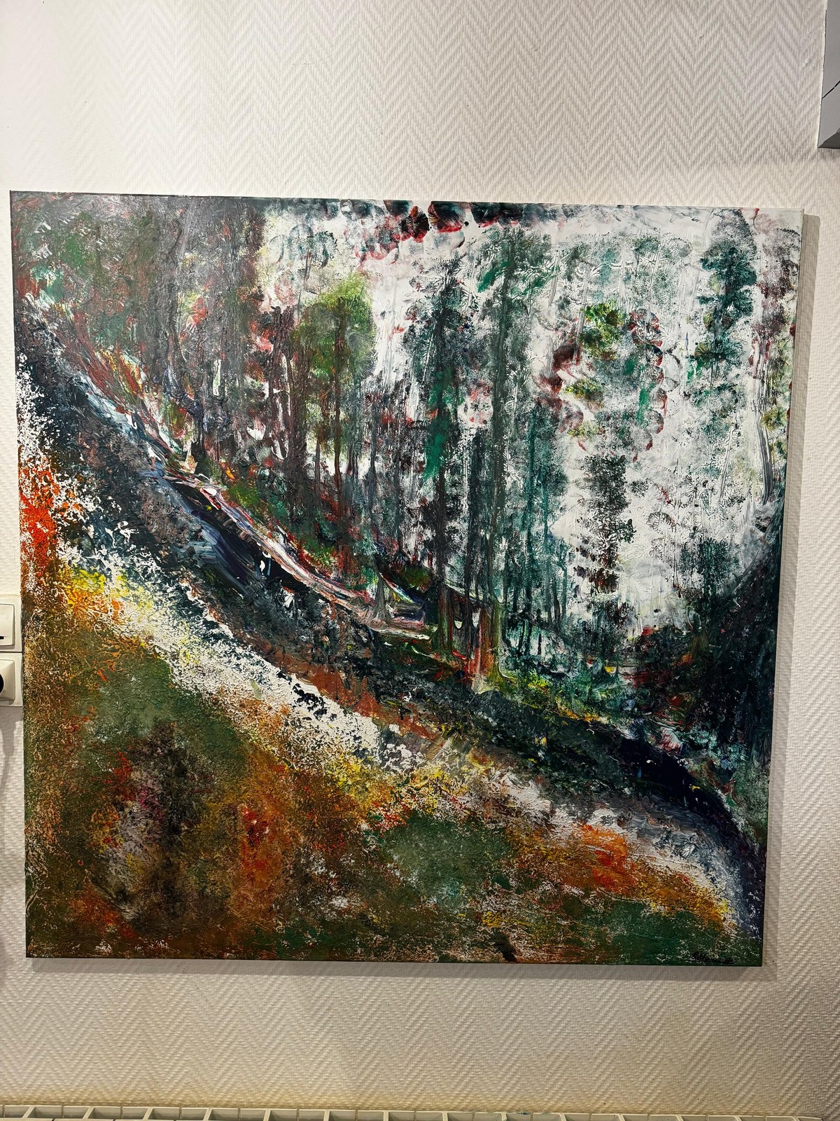 Éveil des Bois — Tableau art contemporain textural par Keltoum