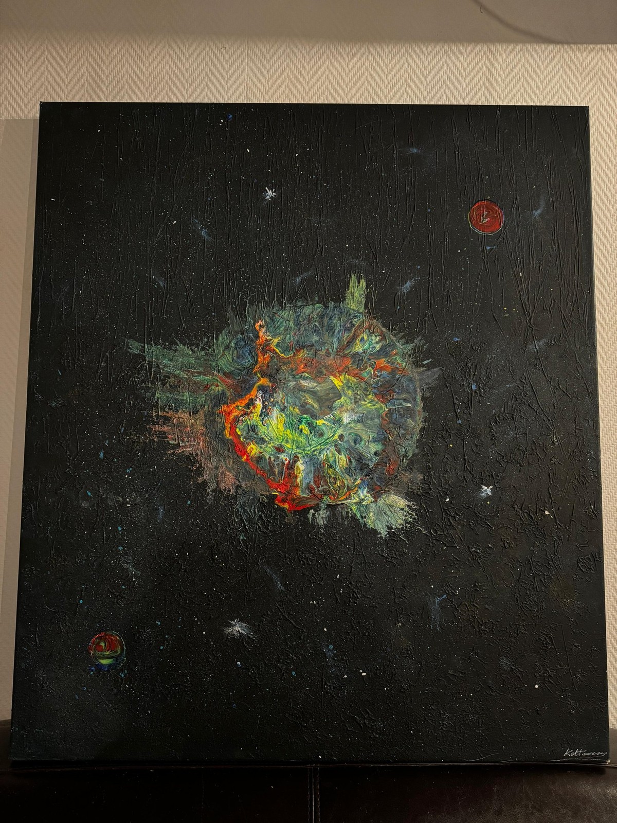 Genesis Céleste — Tableau art contemporain textural par Keltoum