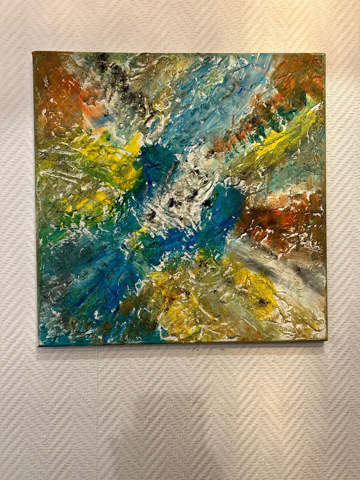 Tempête de Couleurs — Tableau art contemporain textural par Keltoum